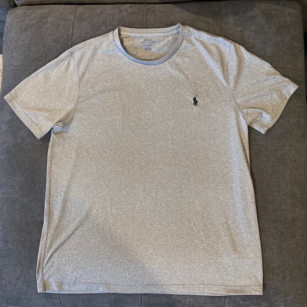 Mens polo by Ralph Lauren large gray tech shirt